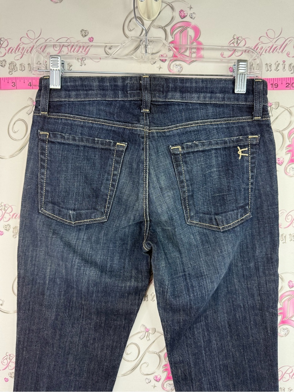 DAVID KAHN jeans Women's Dark Wash Boot Cut Jeans - Classic Mid-Rise - Picture 8 of 12